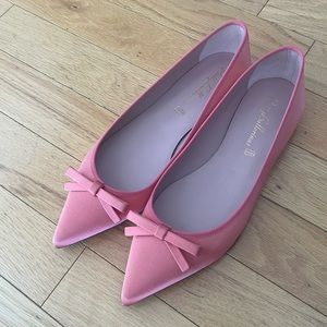 Pretty Ballerinas 38 - Never worn in pink silk